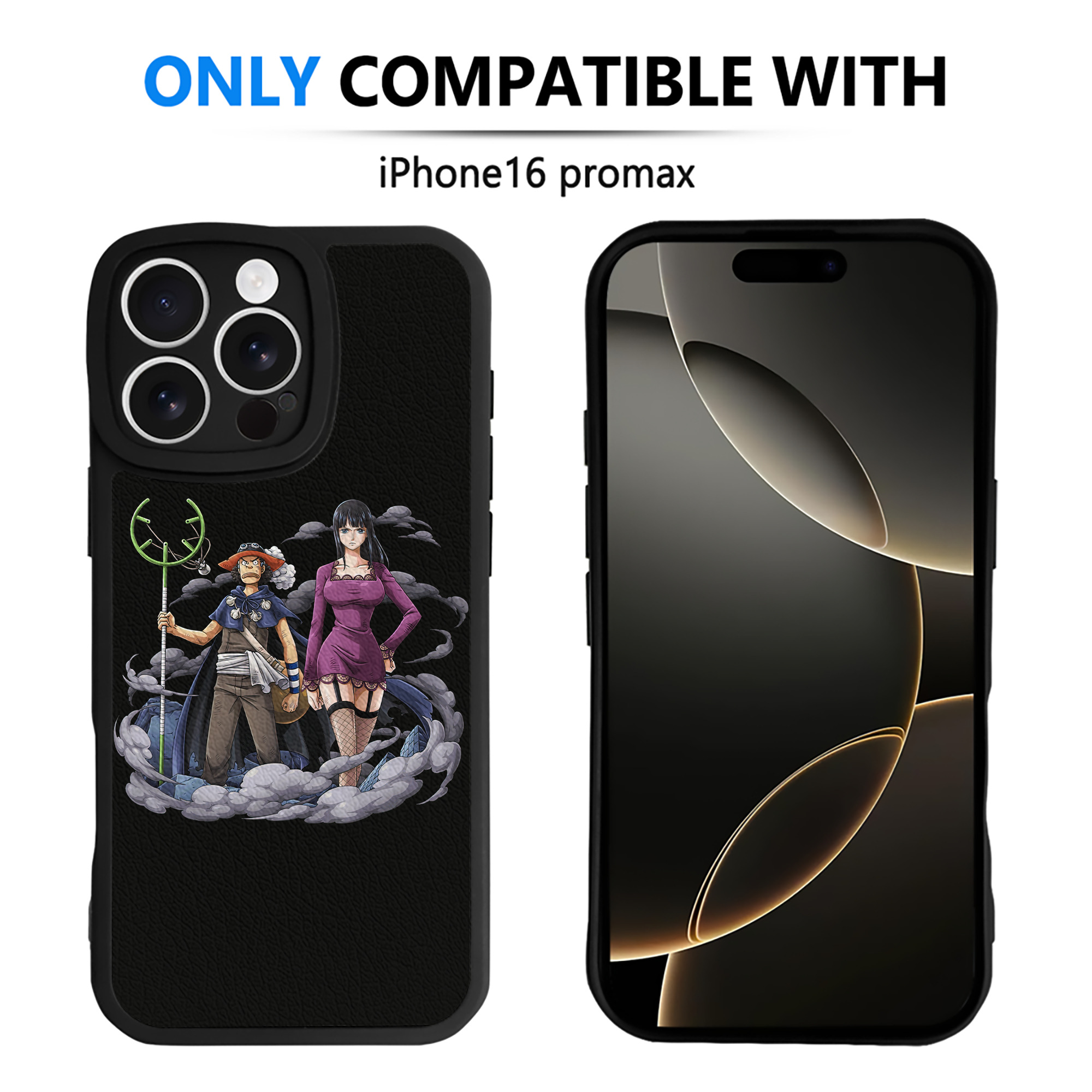 （画像用） ワンピース ニコ・ロビン ONE PIECE Nico Robin 【iPhone 16シリーズ対応】シリコンスマホケース（レザー調） 材質：シリコン